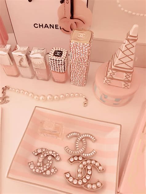 Chanel wallpaper rose gold